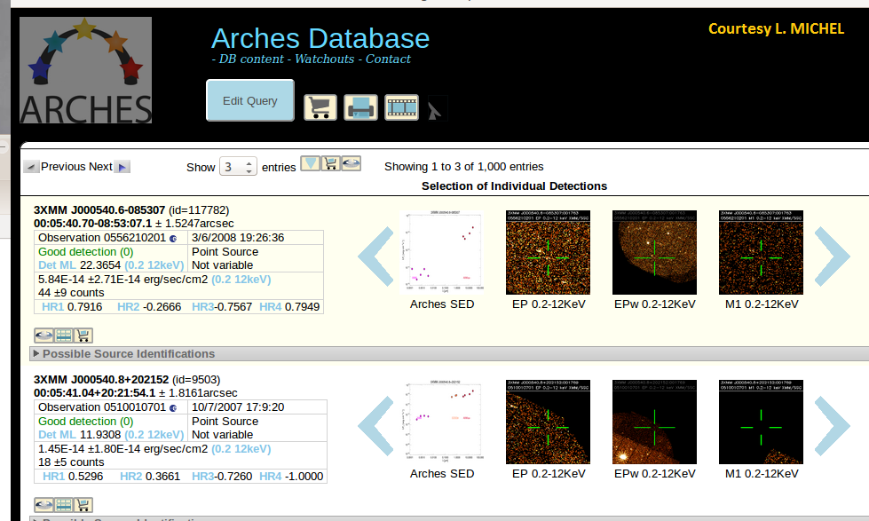 archesDB Michel